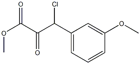 Methyl 3-chloro-3-(3-Methoxyphenyl)-2-oxopropanoate Struktur