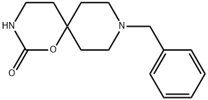 9-Benzyl-1-oxa-3,9-diazaspiro[5.5]undecan-2-one Struktur