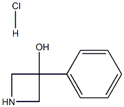 3-Azetidinol, 3-phenyl-, hydrochloride (1:1) Struktur