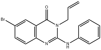 3-Allyl-6-broMo-2-(phenylaMino)quinazolin-4(3H)-one Struktur