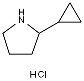 2-cyclopropylpyrrolidine hcl Struktur