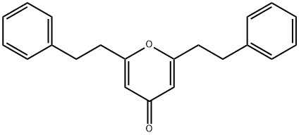 2,6-Diphenethyl-4H-pyran-4-one Struktur