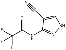 N-(4-Cyano-1H-pyrazol-5-yl)-2,2,2-trifluoroacetaMide Struktur