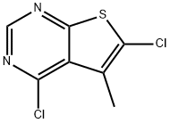 4,6-Dichloro-5-Methylthieno[2,3-d]pyriMidine Struktur