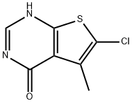 6-Chloro-5-Methylthieno[2,3-d]pyriMidin-4(3H)-one Struktur