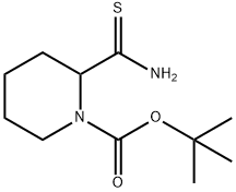 tert-butyl 2-carbamothioylpiperidine-1-carboxylate Struktur