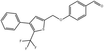 4-((4-phenyl-5-trifluoroMethyl-2-thienyl)Methoxy)benzaldehyde Struktur