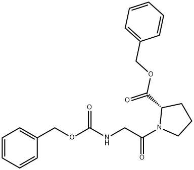 CARBOBENZYLOXYGLYCYL-L-PROLINE BENZYL ESTER Struktur