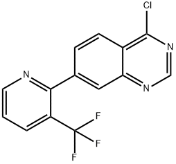 4-CHLORO-7-[3-(TRIFLUOROMETHYL)PYRIDIN-2-YL]QUINAZOLINE Struktur