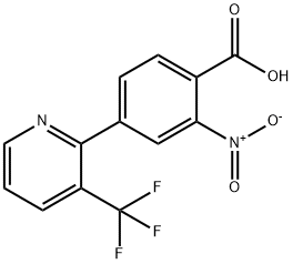 2-nitro-4-(3-trifluoroMethylpyridin-2-yl)benzoic acid Struktur