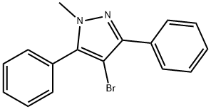 4-BroMo-1-Methyl-3,5-diphenyl-1H-pyrazole Struktur