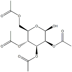 2,3,4,6-tetra-O-acetyl-b-D-Mannopyranose Struktur