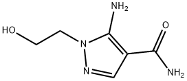 5-aMino-1-(2-hydroxyethyl)-1H-pyrazole-4-carboxaMide Struktur