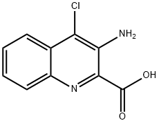 3-AMino-4-chloroquinoline-2-carboxylic acid Struktur