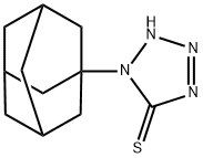 1,2-Dihydro-1-tricyclo[3.3.1.1(3,7)]dec-1-yl-5H-tetrazole-5-thione Struktur