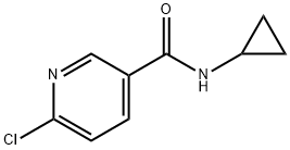 6-chloro-N-cyclopropylpyridine-3-carboxamide Struktur