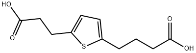 4-(5-(1-carboxyethyl)thiophen-2-yl)butanoic acid Struktur