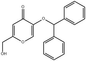 4H-Pyran-4-one, 5-(diphenylMethoxy)-2-(hydroxyMethyl)- Struktur