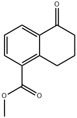 Methyl 5-oxo-5,6,7,8-tetrahydronaphthalene-1-carboxylate Struktur