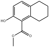 Methyl 2-hydroxy-5,6,7,8-tetrahydronaphthalene-1-carboxylate, 97% Struktur