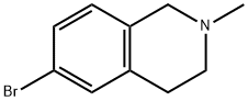 6-broMo-2-Methyl-1,2,3,4-tetrahydroisoquinoline Struktur