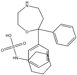 7,7-Diphenyl-1,4-oxazepane cyclohexylsulfaMate Struktur