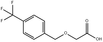 2-((4-(trifluoroMethyl)benzyl)oxy)acetic acid Struktur