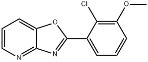 2-(2-Chloro-3-Methoxyphenyl)oxazolo[4,5-b]pyridine Struktur