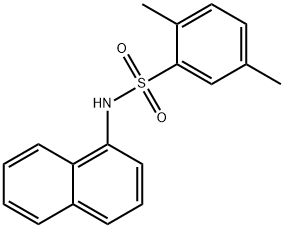 2,5-dimethyl-N-(1-naphthyl)benzenesulfonamide Struktur