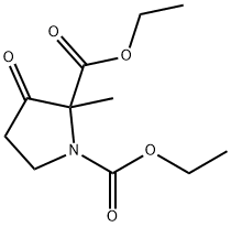 Diethyl 2-Methyl-3-oxopyrrolidine-1,2-dicarboxylate Struktur