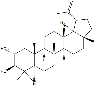 Lup-20(29)-ene-2α,3β-diol Struktur