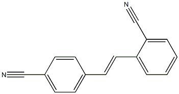 4-(2-cyano-phenylethenyl)benzonitrile Struktur