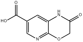 2,3-Dihydro-2-oxo-1H-pyrido[2,3-b][1,4]oxazine-7-carboxylic Acid Struktur