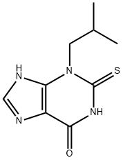 3-isobutyl-2-thioxo-2,3-dihydro-1H-purin-6(7H)-one Struktur