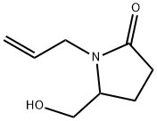 1-烯丙基-5-(羥甲基)吡咯烷-2-酮 結(jié)構(gòu)式