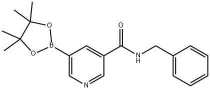 N-benzyl-5-(4,4,5,5-tetraMethyl-1,3,2-dioxaborolan-2-yl)nicotinaMide Struktur