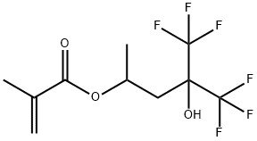 2-Propenoic acid, 2-Methyl-, 4,4,4-trifluoro-3-hydroxy-1-Methyl-3-(trifluoroMethyl)butyl ester Struktur