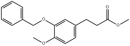 4-Methoxy-3-(phenylMethoxy)benzenepropanoic Acid Methyl Ester Struktur