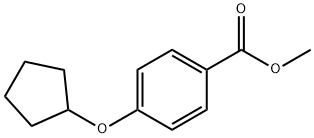 4-Cyclopentyloxy-benzoic acid Methyl ester Struktur