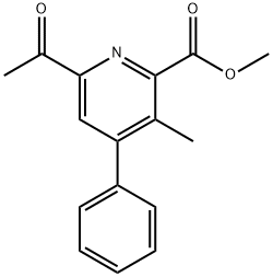 Methyl 6-acetyl-3-Methyl-4-phenylpicolinate Struktur