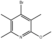 4-BroMo-2-Methoxy-3,5,6-triMethylpyridine Struktur