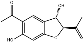 trans-2,3-Dihydro-3-hydroxyeuparin Struktur