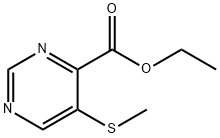 Ethyl 5-MethylsulfanylpyriMidine-4-carboxylate Struktur