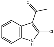 1-(2-Chloro-1H-indol-3-yl)-ethanone Struktur