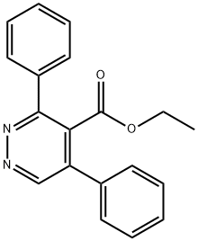 4-Pyridazinecarboxylic acid, 3,5-diphenyl-, ethyl ester Struktur