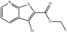 Ethyl 3-chlorothieno[2,3-b]pyridine-2-carboxylate Struktur