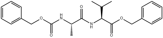 CARBOBENZYLOXY-L-ALANYL-L-VALINE BENZYL ESTER Struktur