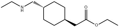 trans-ethyl 2-(4-((ethylaMino)Methyl)cyclohexyl)acetate Struktur