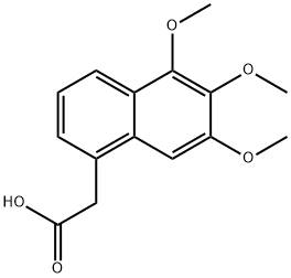 2-(5,6,7-TriMethoxynaphthalen-1-yl)acetic acid Struktur