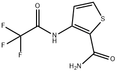 3-(2,2,2-TrifluoroacetylaMino)thiophene-2-carboxylic acid aMide Struktur